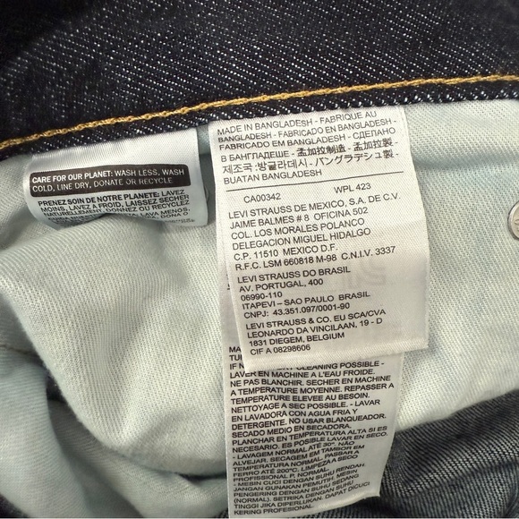 Levi's Men's 559 Deep Indigo Relaxed Straight Fit Jeans W38 - Picture 17 of 17